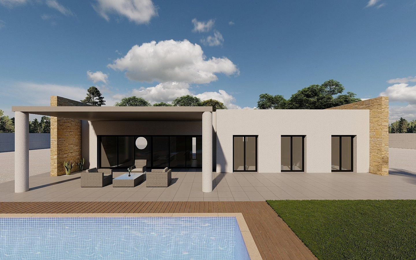 3-bedroom Detached Villa In Pinoso, Spain (125 M²)