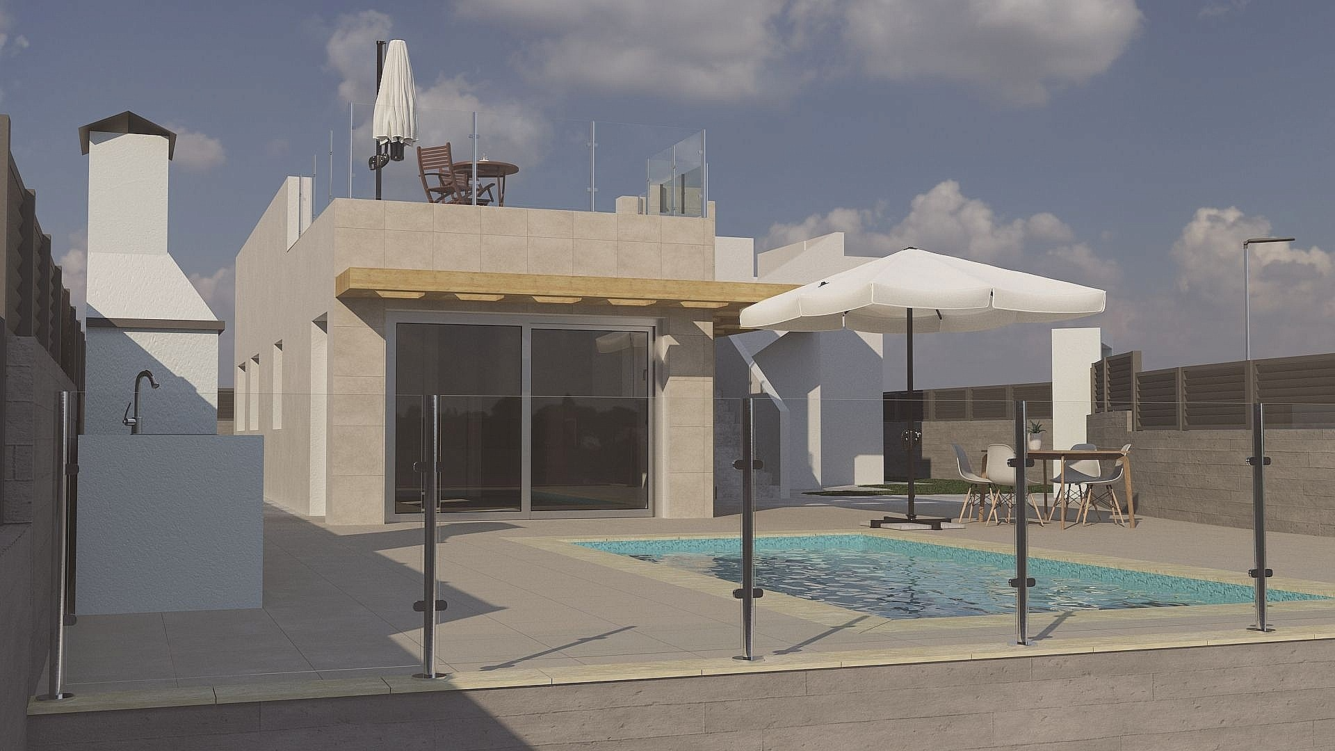 3-bedroom Detached Villa In Polop, Spain (107 M²)