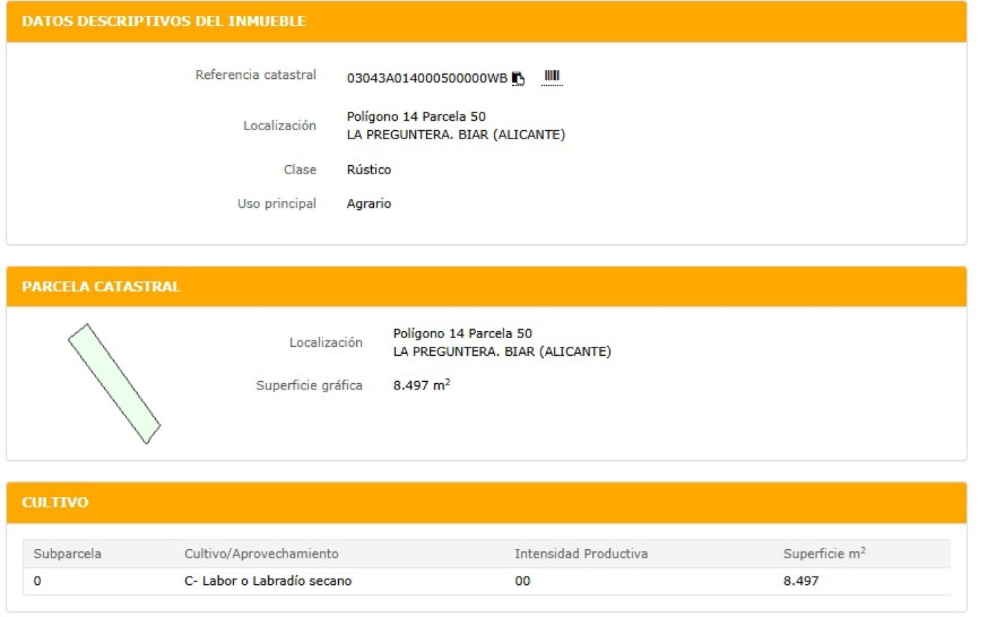 Land In Biar, Spain (20.257 M² Plot)