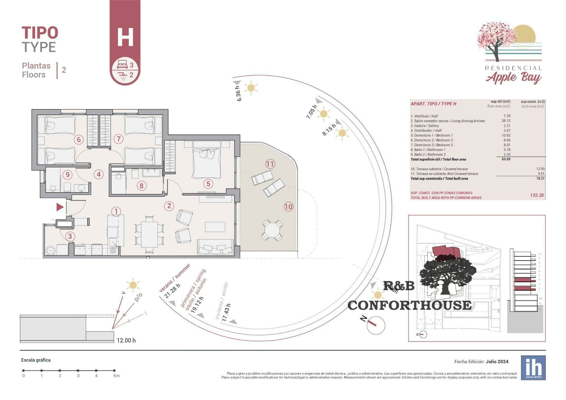 9-13-800571 3-bedroom Flat In Calpe, Spain (132 M²)