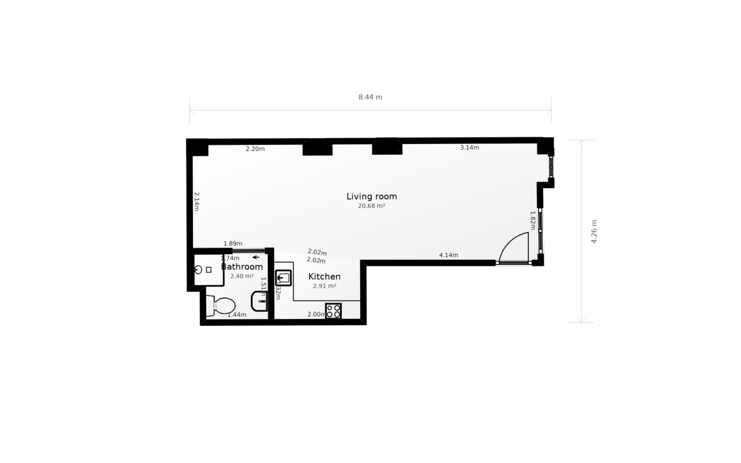 Study In Valencia (38 M²)