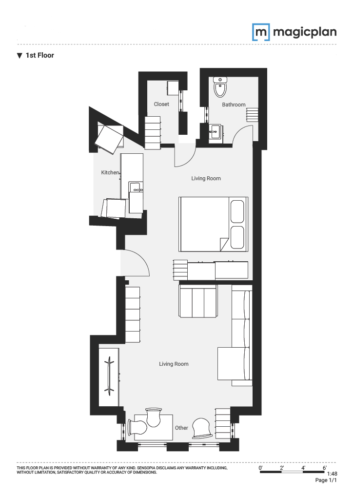 1-bedroom Flat In Valencia (44 M²)
