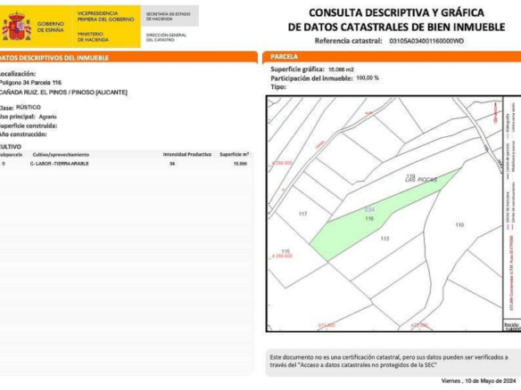 Land In Pinoso, Spain (15.000 M²)