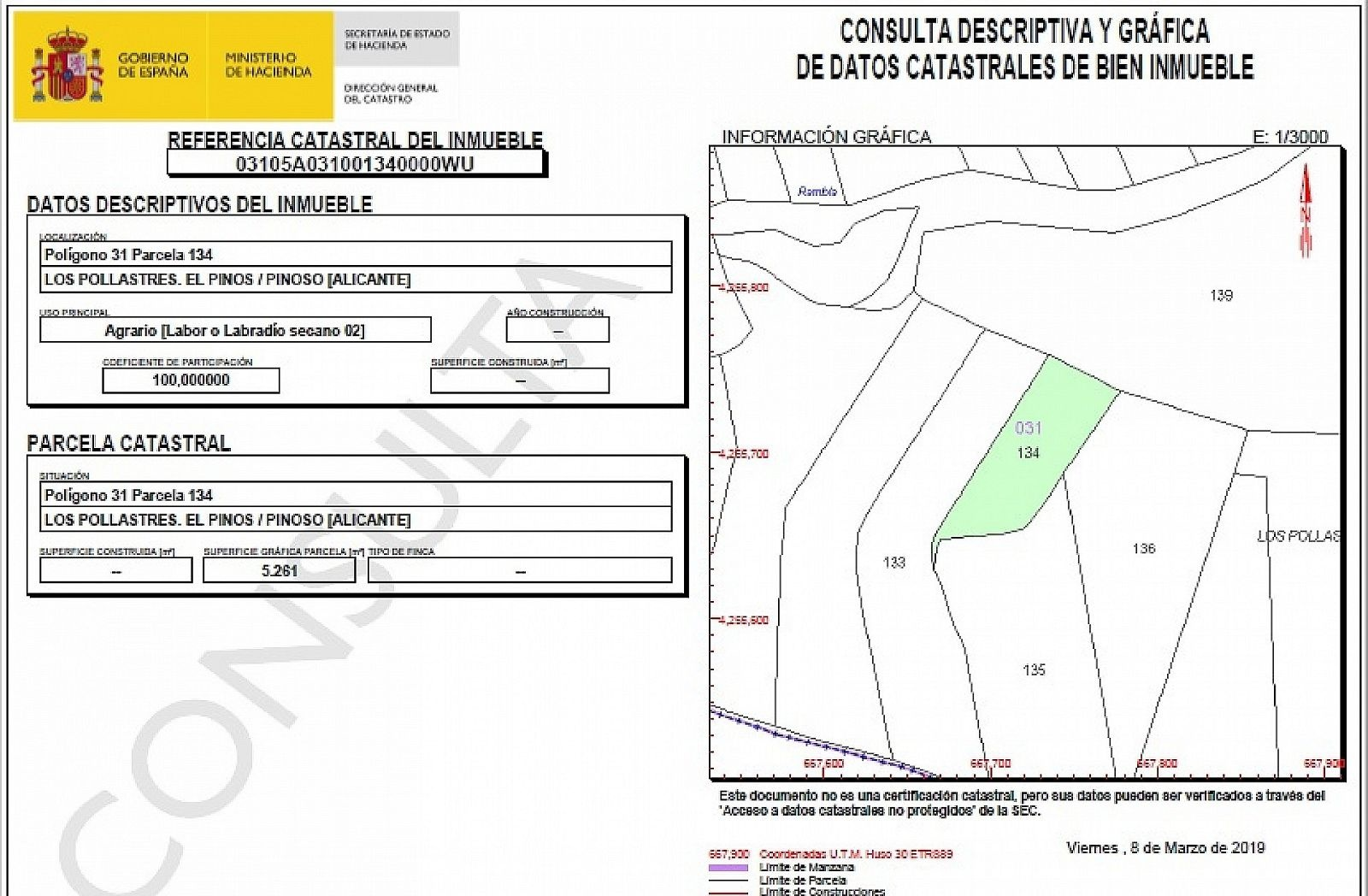 Land In Pinoso, Spain (6.250 M² Plot)