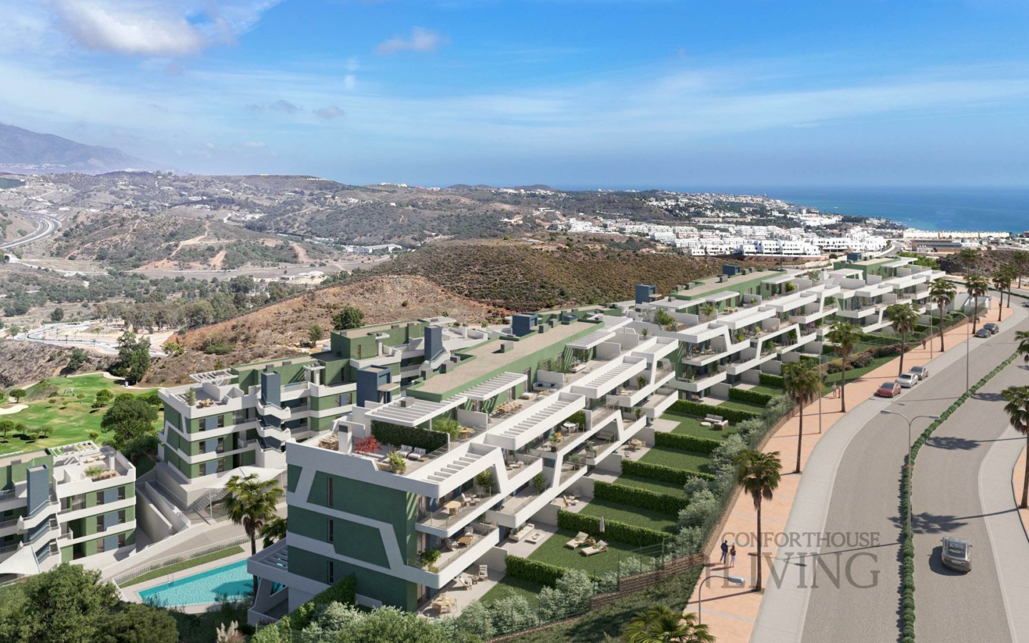 2-bedroom Penthouse In Mijas, Spain (108 M²)