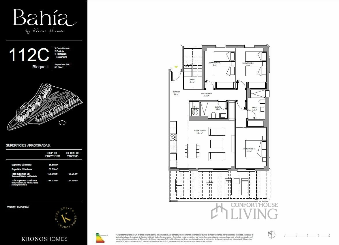 3-bedroom Penthouse In Mijas, Spain (116 M²)