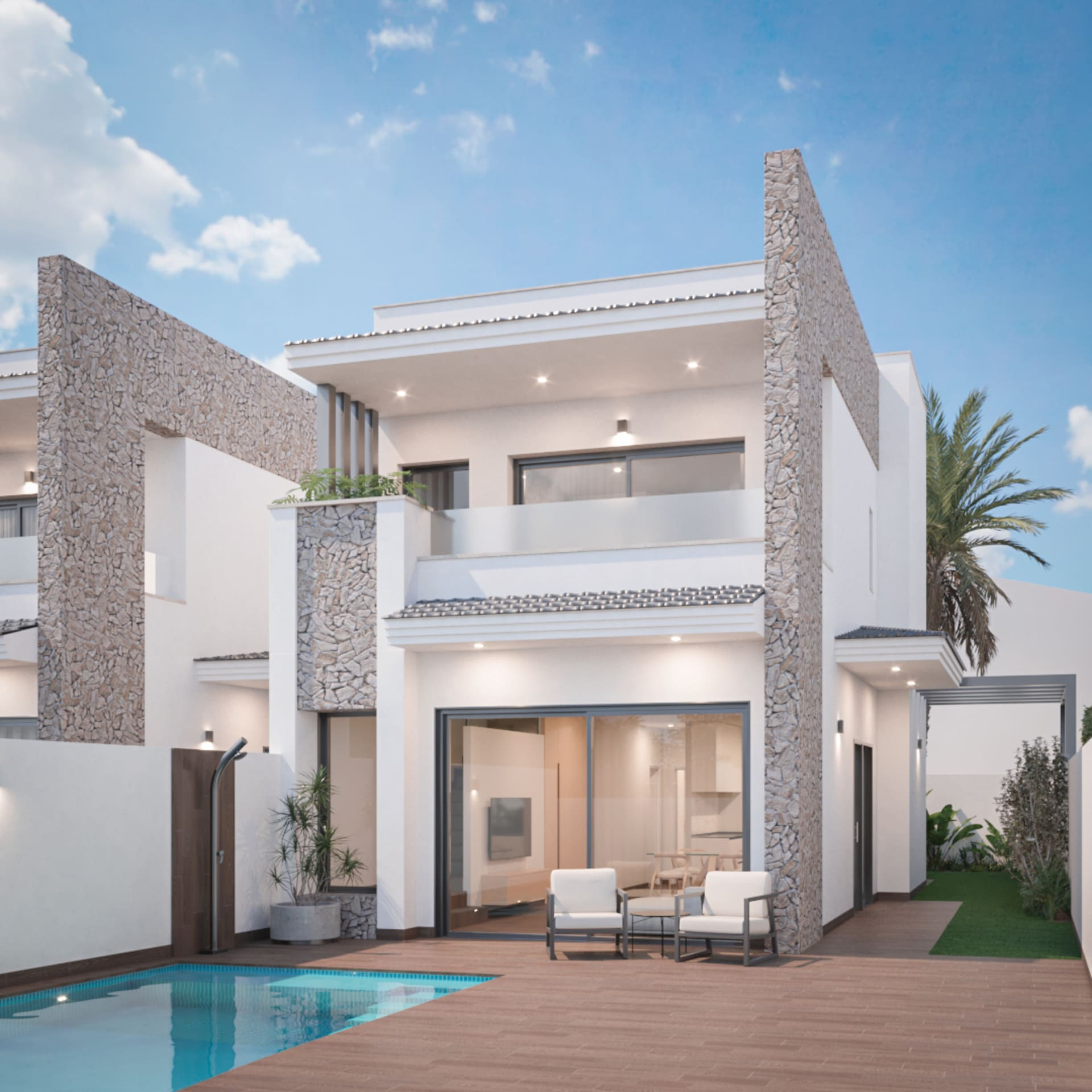 2-8764f3 3-bedroom Terraced House In San Pedro Del Pinatar, Spain (174 M²)