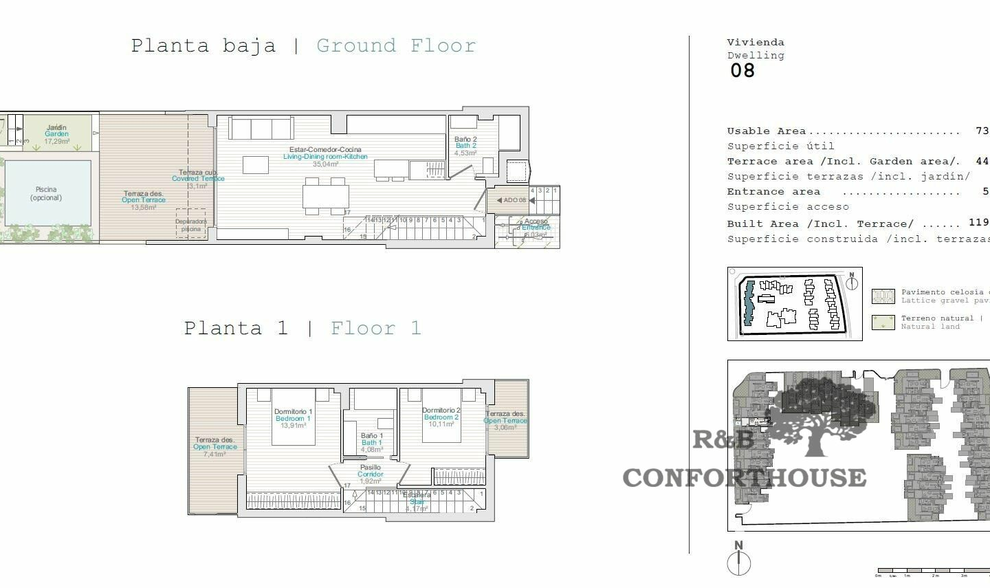 2-bedroom Terraced House In El Verger, Spain (119 M²)