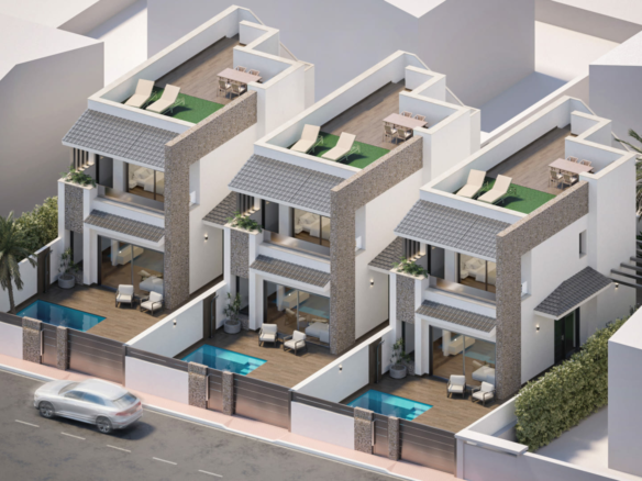 3-bedroom Terraced House In San Pedro Del Pinatar, Spain (174 M²)