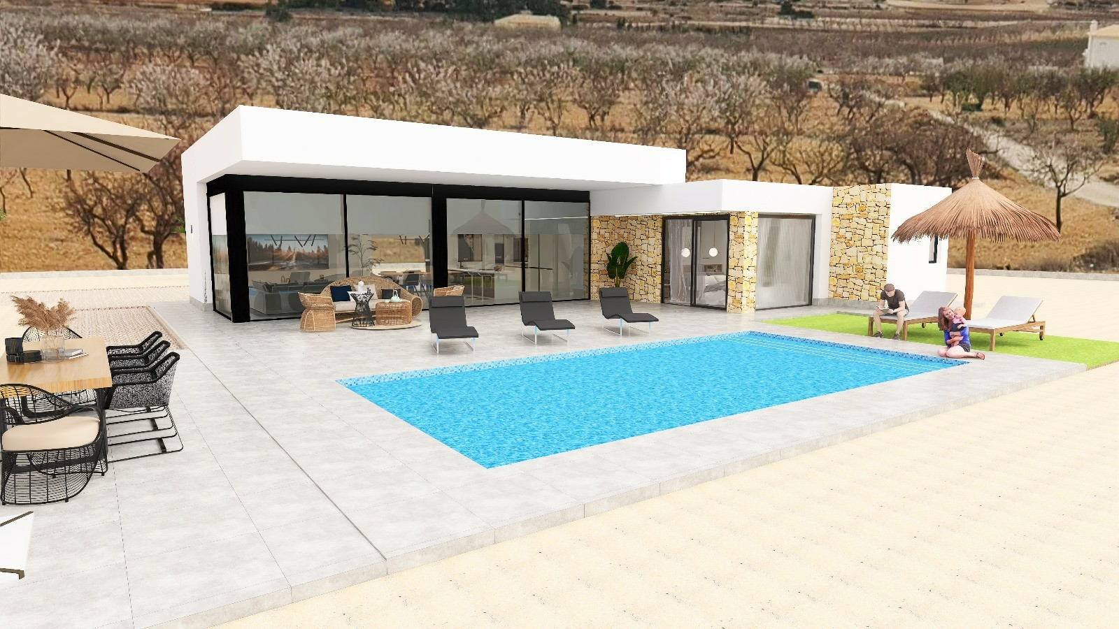3-bedroom Detached Villa In Pinoso, Spain (184 M²)