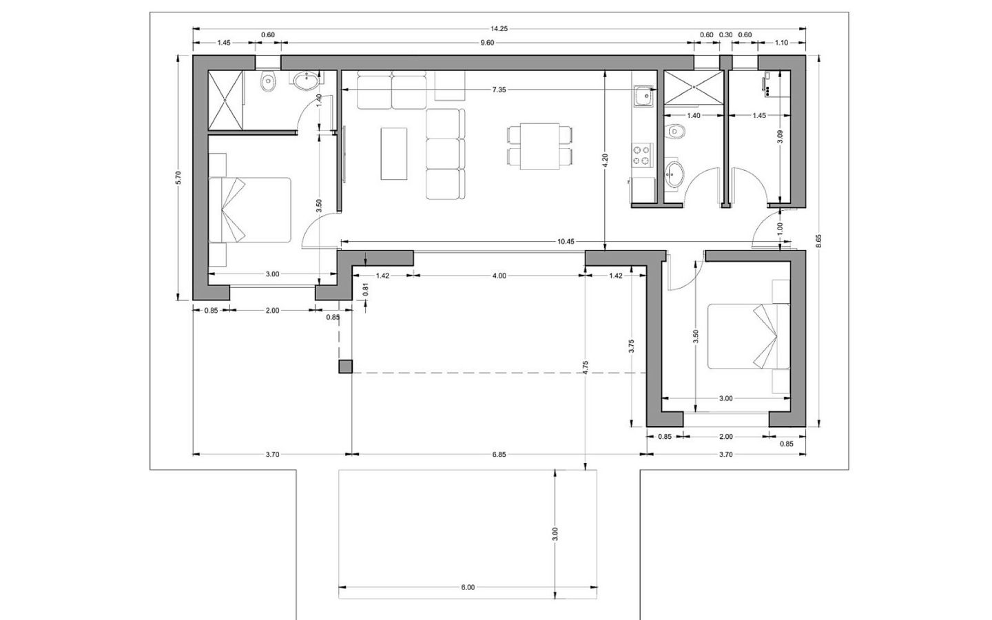2-bedroom Detached Villa In Torre Del Rico, Spain (86 M²)