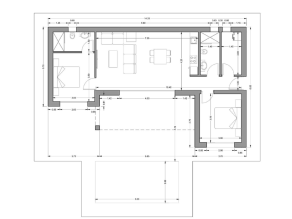 2-bedroom Detached Villa In Torre Del Rico, Spain (86 M²)