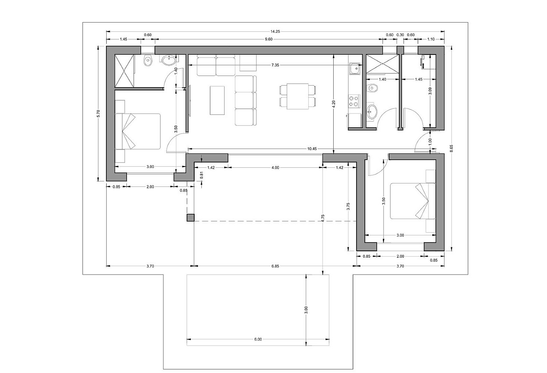2-bedroom Detached Villa In Torre Del Rico, Spain (86 M²)