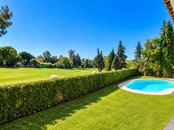 First Line Golf Four-bedroom Villa In Guadalmina Alta, Marbella.