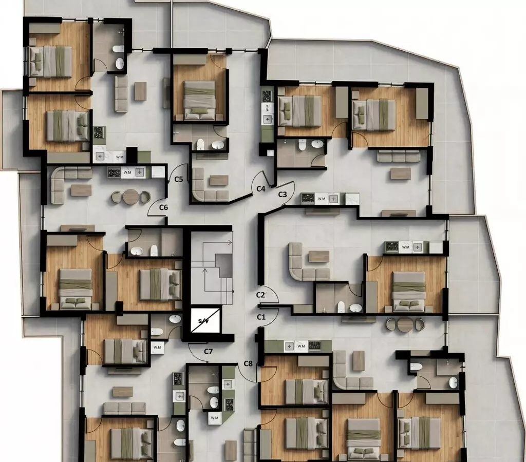 2-bedroom Flat In Peristeri, Greece (47 M²)