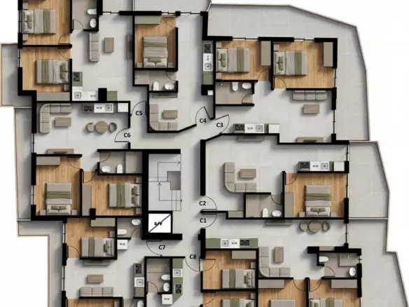 2-bedroom Flat In Peristeri, Greece (47 M²)