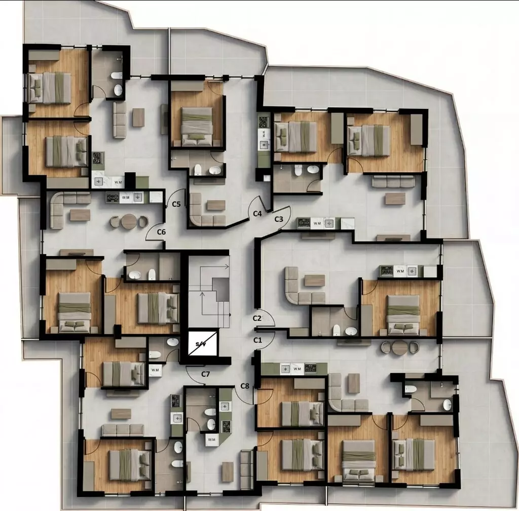2-bedroom Flat In Peristeri, Greece (47 M²)