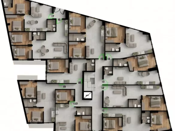 2-bedroom Flat In Peristeri, Greece (47 M²)