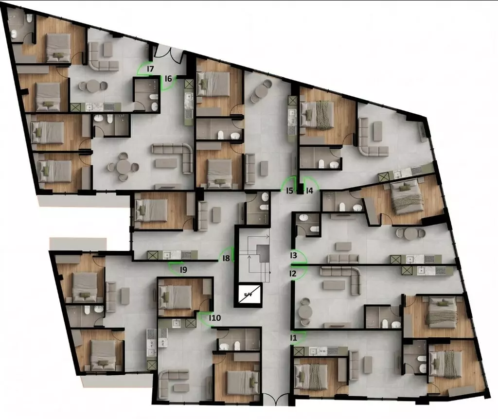 2-bedroom Flat In Peristeri, Greece (47 M²)