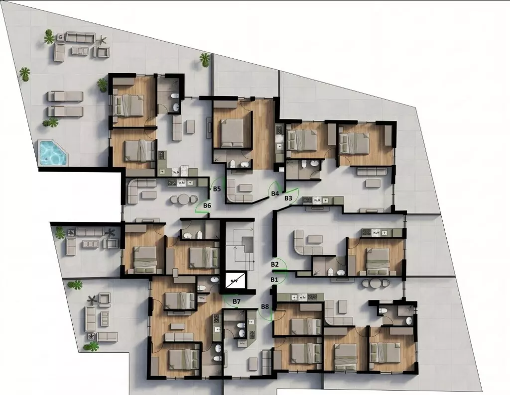 2-bedroom Flat In Peristeri, Greece (47 M²)
