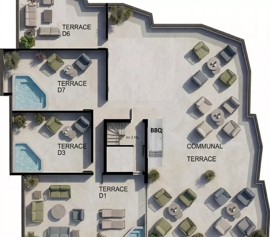 2-bedroom Flat In Peristeri, Greece (47 M²)