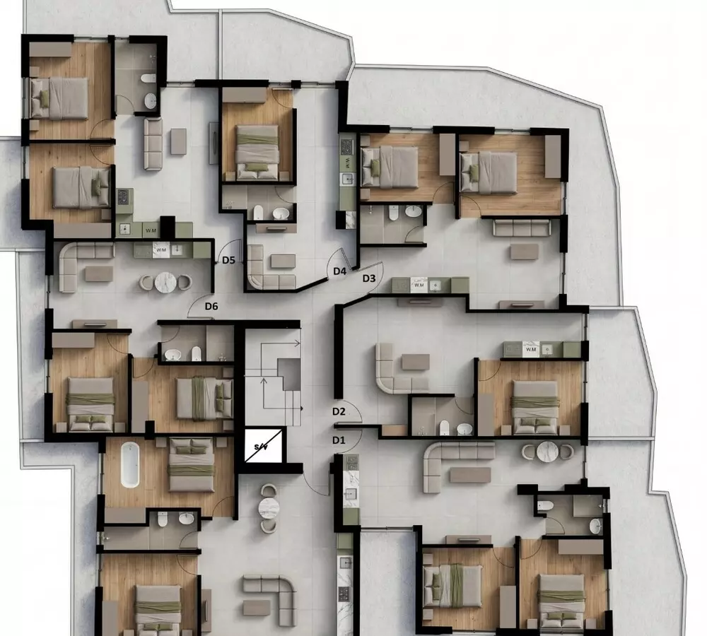 2-bedroom Flat In Peristeri, Greece (47 M²)