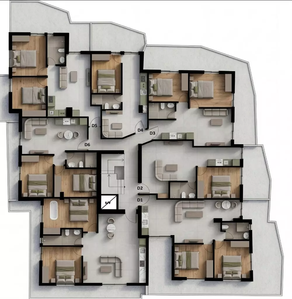 2-bedroom Flat In Peristeri, Greece (47 M²)
