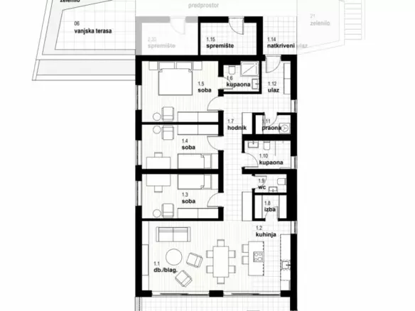 3-bedroom Apartment In Kostrena, Croatia (141,72 M²)