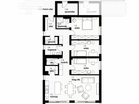 3-bedroom Apartment In Kostrena, Croatia (138,86 M²)
