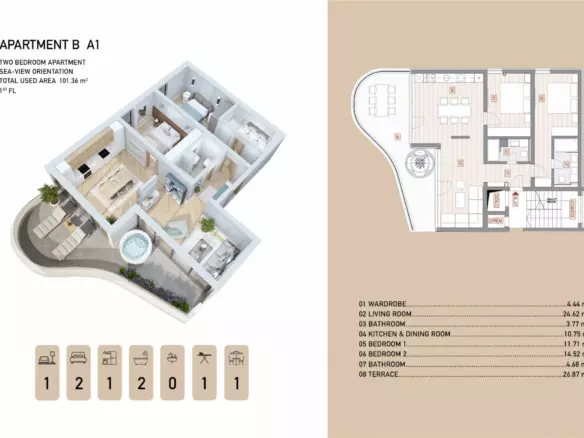 2-bedroom Apartment In Opatija – Centar, Croatia (10.136 M²)