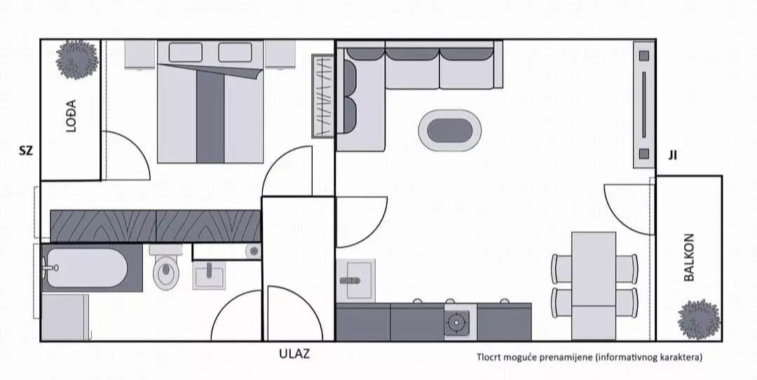 1-bedroom Apartment In Maksimir, Croatia (43 M²)