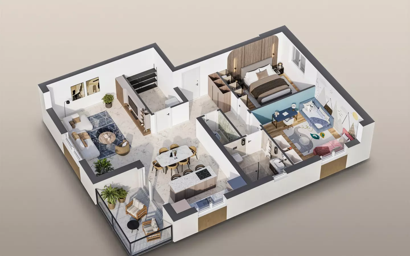 2-bedroom Apartment In Viškovo, Croatia (92 M²)