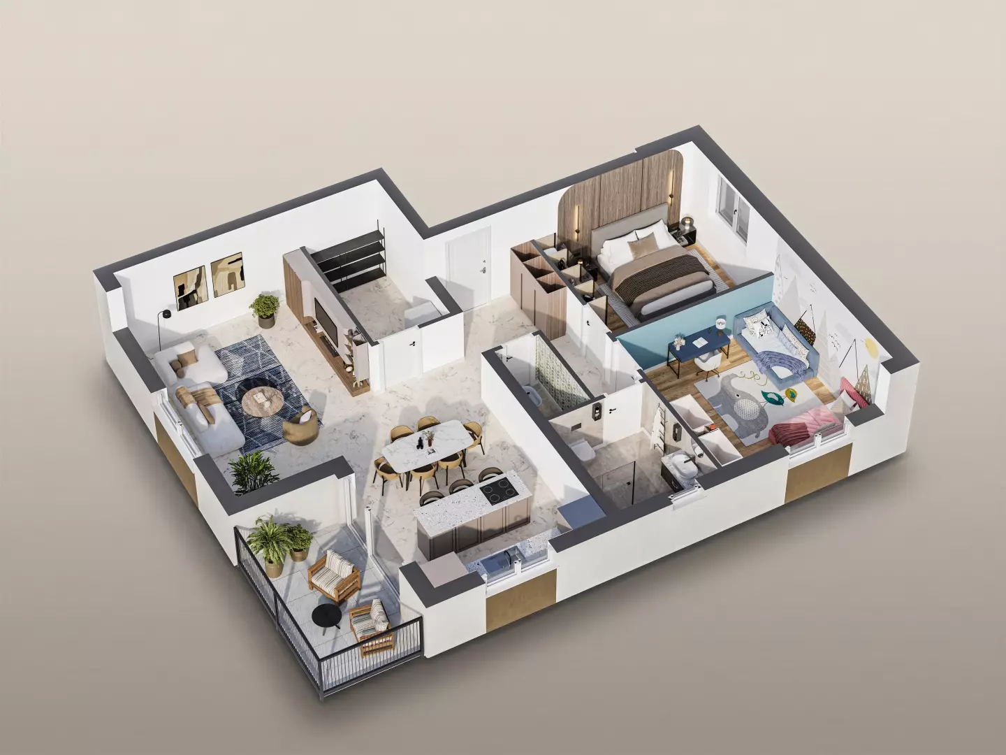 2-bedroom Apartment In Viškovo, Croatia (92 M²)