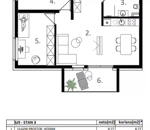 2-bedroom Apartment In Vodice, Croatia (71,39 M²)
