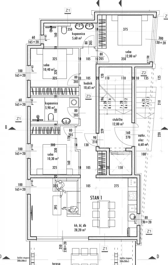 3-bedroom Apartment In Sukošan, Croatia (118,5 M²)
