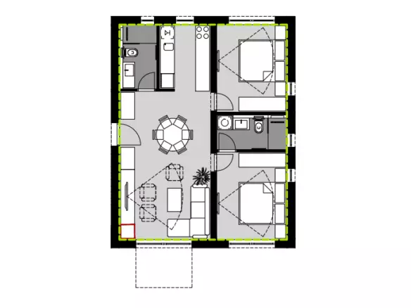 2-bedroom Apartment In Vodice, Croatia (82,79 M²)