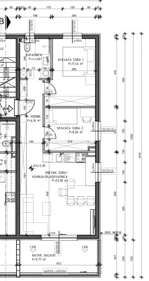 2-bedroom Apartment In Kaštel Stari, Croatia (58 M²)