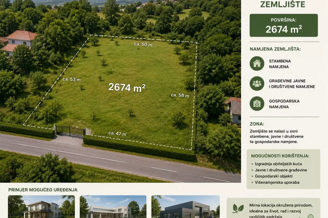 Land In Baderna, Croatia (2.674 M²)