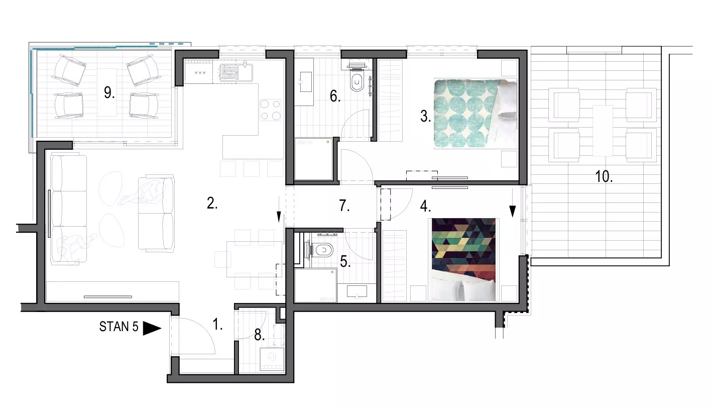 2-bedroom Apartment In Primošten, Croatia (73,05 M²)