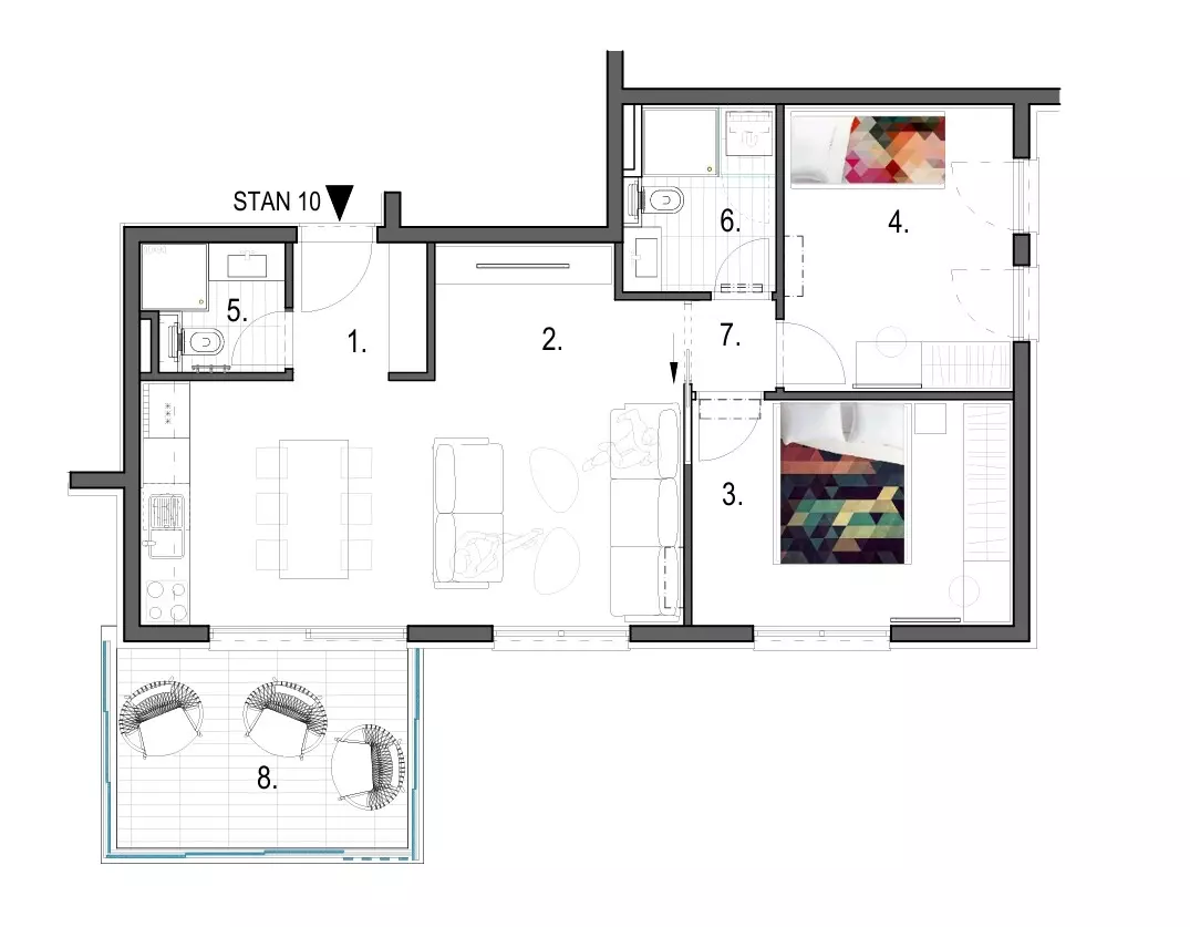 2-bedroom Apartment In Primošten, Croatia (68,3 M²)