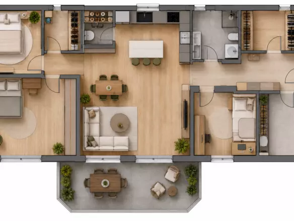 4-bedroom Apartment In Mala Buna, Croatia (116,4 M²)