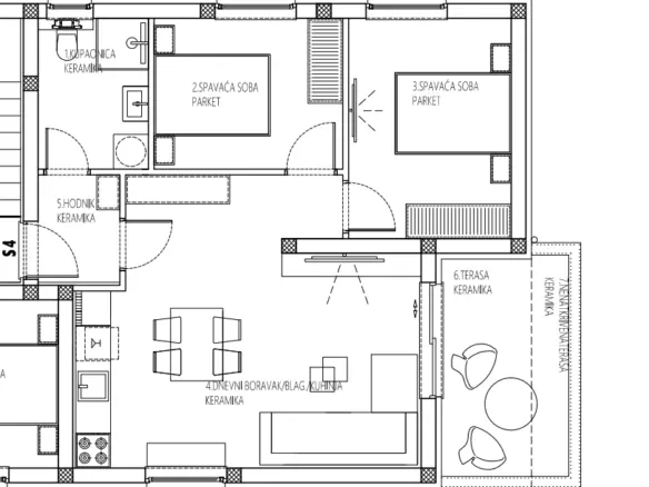 2-bedroom Apartment In Brodarica, Croatia (56,36 M²)