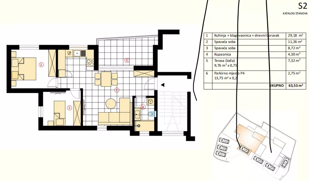 2-bedroom Apartment In Murter, Croatia (63,53 M²)