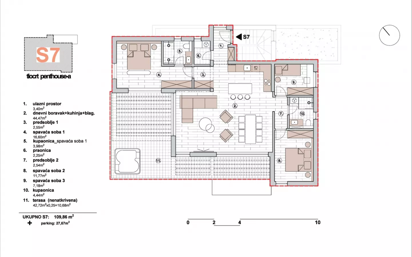 3-bedroom Apartment In Primošten, Croatia (123,7 M²)