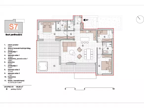 3-bedroom Apartment In Primošten, Croatia (123,7 M²)