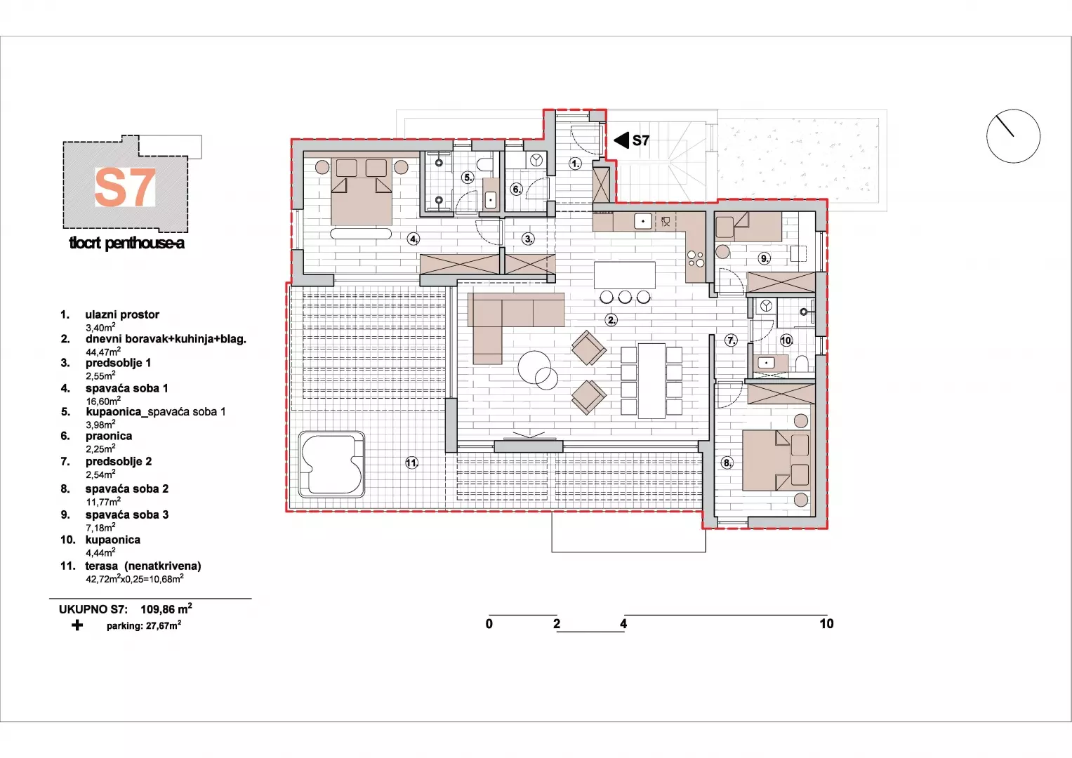 3-bedroom Apartment In Primošten, Croatia (123,7 M²)