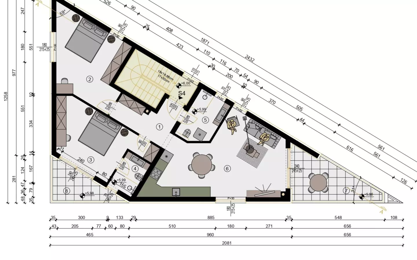 2-bedroom Apartment In Veli Vrh, Croatia (84,56 M²)