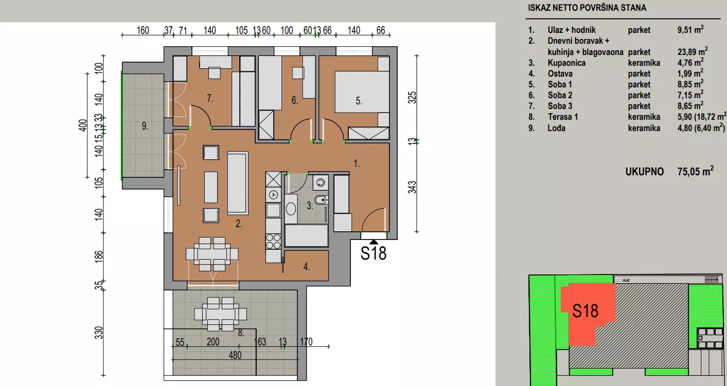 4-bedroom Apartment In Dugo Selo – Zapad, Croatia (88,34 M²)