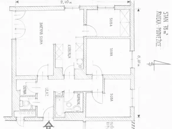 3-bedroom Apartment In Gornja Vežica, Croatia (73 M²)