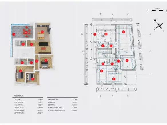 3-bedroom Apartment In Vodice, Croatia (1.126 M²)